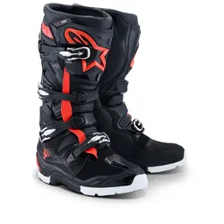 Alpinestars Tech 7 Drystar Enduro - Black/Fluro Red/Red/White