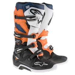 Alpinestars Tech 7 MX Boots - Black/Orange/White/Blue