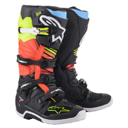Alpinestars Tech 7 MX Boots - Black/Fluoro Yellow/Red