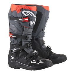 Alpinestars Tech 7 Enduro MX Boots  - Black/Grey/Red