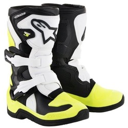Alpinestars Youth Tech 3S MX Boots - Black/White/Yellow