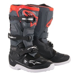 Alpinestars Tech 7 Youth MX Boots  - Black/Grey/Red