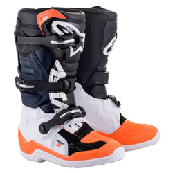 Alpinestars Tech 7S Youth MX Boots - Black/White/Orange