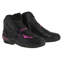 Alpinestars SMX 1R Ride Motorcycle Boots - Black/Pink
