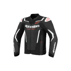 Alpinestars GP Force V2 Leather Jacket Air  - Black/White