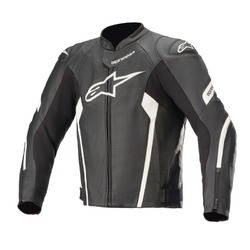 Alpinestars Faster V2 Air Leather Motorbike Jacket - Black/White
