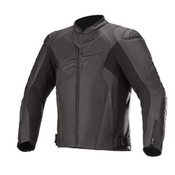 Alpinestars Faster V2 Air Leather Motorbike Jacket - Black