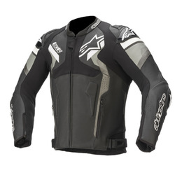 Alpinestars Atem V4 Leather Motorbike Jacket - Black Grey White