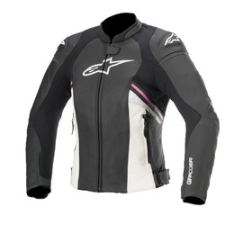 Alpinestars Women Gp Plus R V3 Air Leather Motorbike Jacket - Black/White