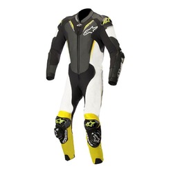 Alpinestars Atem V3 1pc Suit Motorbike - Black/White/Fluoro Yellow