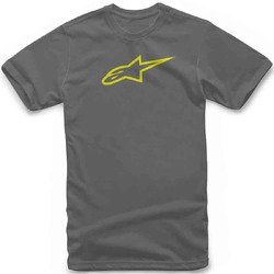 Alpinestars Ageless Tee T-Shirt - Charcoal/Hi-Vis/Yellow