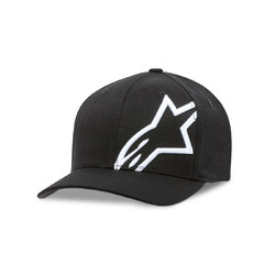 Alpinestars Corp Shift 2 (Flexfit Hat/Cap Cap Curved Brim) - Black/White