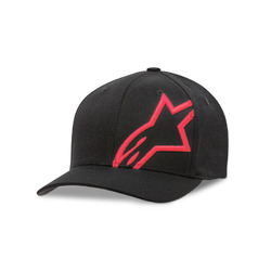 Alpinestars Corp Shift 2 (Flexfit Hat/Cap Cap Curved Brim) - Black/Red