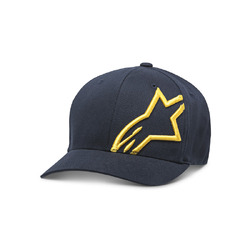 Alpinestars Corp Shift 2 (Flexfit Hat/Cap Cap Curved Brim) - Navy/Yellow