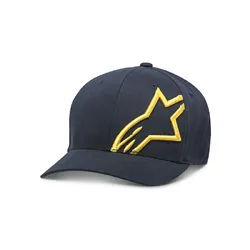 Alpinestars Corp Shift 2 (Flexfit Hat/Cap Cap Curved Brim) - Navy/Yellow