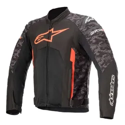 Alpinestars T GP Plus R V3 Air Jacket - Black/Camo/Fluro Red