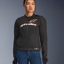 Alpinestars SMX Air Jacket Womens - Black/White/Fluro Red