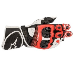 Alpinestars GP Plus R2 Leather Motorcycle Gloves - Black/White/Red