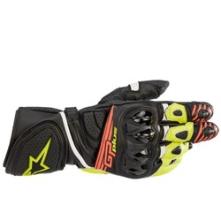 Alpinestars GP Plus R2 Leather Motorcycle Gloves - Black/Yellow