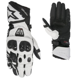 Alpinestars GP Pro R2 Leather Motorcycle Gloves - Black/White
