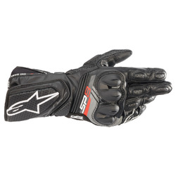 Alpinestars SP8 V3 Leather Motorbike Gloves - Black
