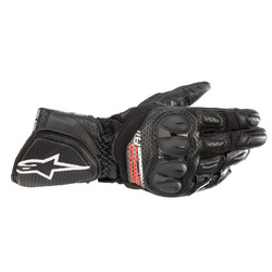 Alpinestars SP8 V3 Air Leather Motorbike Gloves - Black