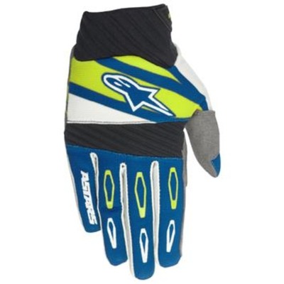 Alpinestars Techstar Factory MX Gloves - Navy/White/Yellow