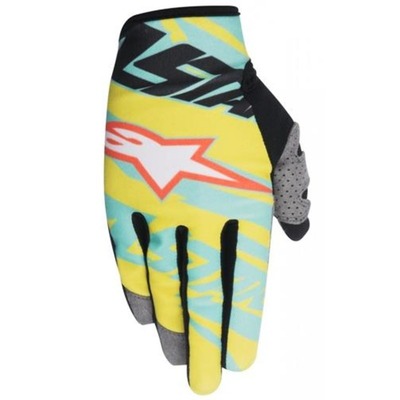 Alpinestars Racer Tomac MX Gloves - Yellow/Lime/Black