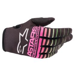 Alpinestars Radar Gloves - Black/Green/Fluoro Pink