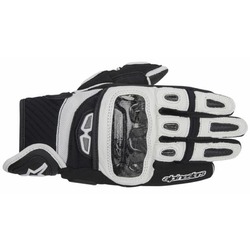 Alpinestars GP Air Leather Motorcycle Gloves - Black/White