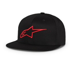 Alpinestars Ageless Flatbill Hat/Cap - Black/Red