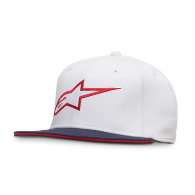 Alpinestars Ageless Flat Hat - White/Red