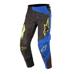 Alpinestars Techstar Factory MX Pants - Black Dark Blue Fluro Yellow