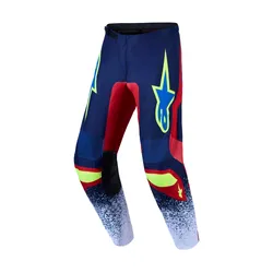 Alpinestars Fluid Drag MX Pant - Blue Navy Fire Red