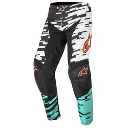 Alpinestars Racer Braap MX Pants - White Turquoise Black