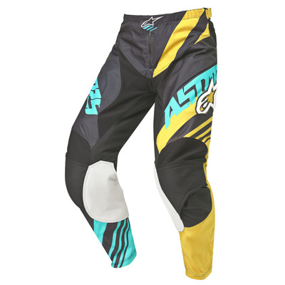 Alpinestars Racer Supermatic MX Pants - BlkYelTea - Size 40