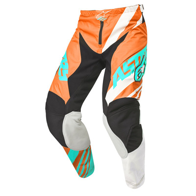 Alpinestars Racer Supermatic MX Pants - OrgWhtTeal - Size 40