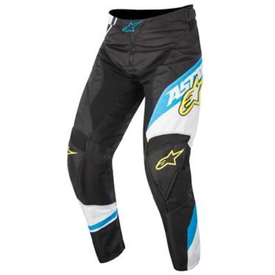 Alpinestars Racer Supermatic MX Pants - Black Cyan White