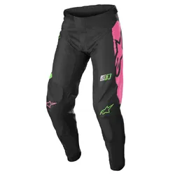 Alpinestars Racer Compass Pants - Black/Green/Fluro Pink