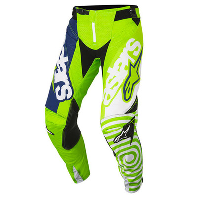 Alpinestars Youth Racer Venom MX Pants - Fluro Green White Dark Blue - Fluro Green/White/Blue