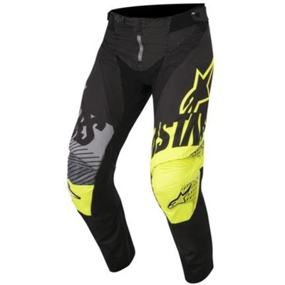 Alpinestars Youth Racer Screamer MX Pants - Black Fluro Yellow Grey - Size 22