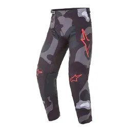 Alpinestars Youth Racer Tactical MX Pants - Gray Camo/Red Fluro