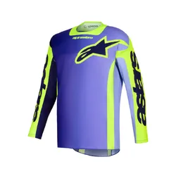 Alpinestars Racer Portl Jersey - Purple/Fluro Red