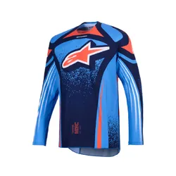 Alpinestars Techstar Nomur Jersey - Dark Navy/Orange/Clear/Blue
