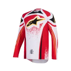 Alpinestars Techstar Nomur Jersey - Light Grey/Red/Black