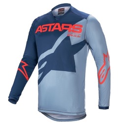 Alpinestars Racer Braap MX Jersey 2021 - Dark Blue/Light Blue