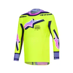 Alpinestars Supertech Vista Jersey - Yellow/Purple/Black