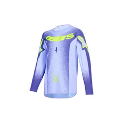Alpinestars Supertech Scenz Jersey Youth - Purple/Fluro Red