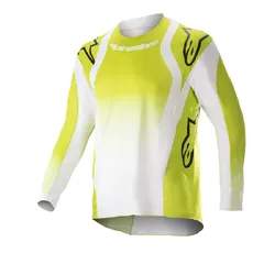 Alpinestars Racer Push Jersey Youth - Yellow/White