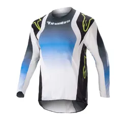Alpinestars Racer Push Jersey Youth - Night Life Blue/White